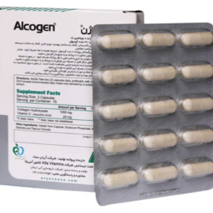 کپسول آلکوژن Alcogen با ویتامین C آلفا ویتامینز